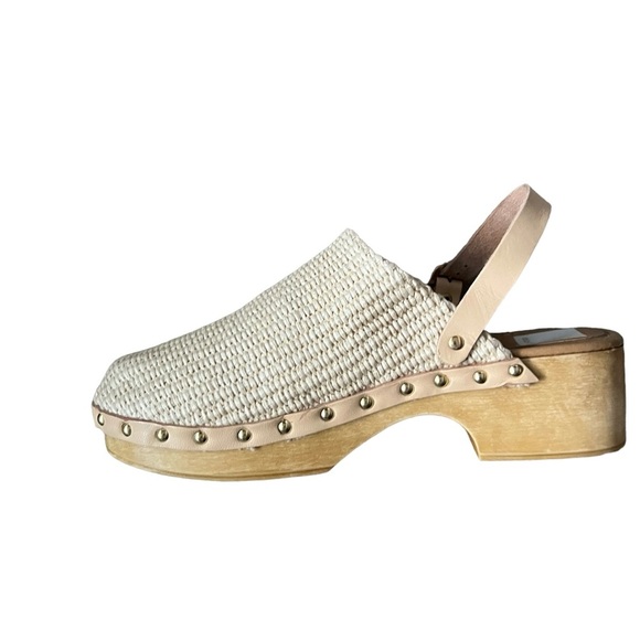 Dolce Vita Carlee Clogs in Tann/Natural Raffia Size 9 - Picture 10 of 15
